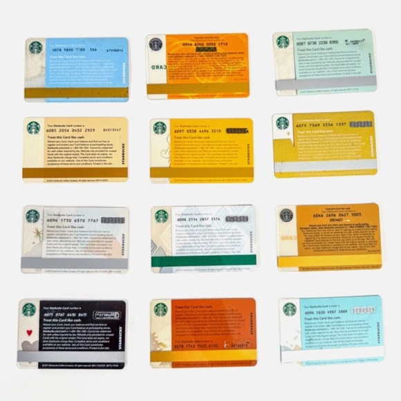 12 Starbucks Seasonal Gift Cards from 2000s (Empty) Good Used Condition - Picture 6 of 7